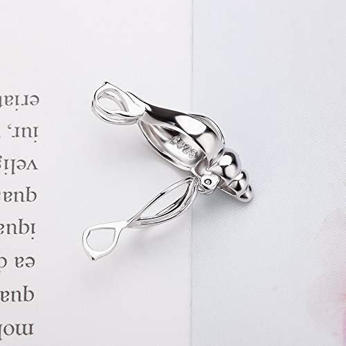 LGSY Conch Cage Pendants Crafting Charm for DIY Necklace Bracelet Jewelry Making Sterling Silver/Gold Plated by LGSY - Image 4