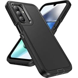 KOBBRAN Designed for Samsung Galaxy A26 5G Case 3 in 1 Military Grade Protective Case Cover Silicone Heavy Duty Rugged Shockproof for Galaxy A26 5G Phone Case ﻿ (Black+Black)