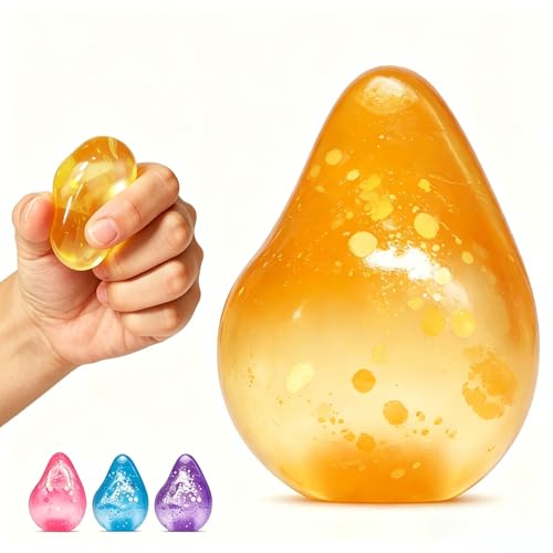 Fidget Toys Squishy Drop, Cube Squishies Anxiety Stress Relief, Ice Squishy Stress Cube-Drop Malt Sugar Balls, Sensory Toys for Kids with Autism, Fidgets for Classroom Prize Toys
