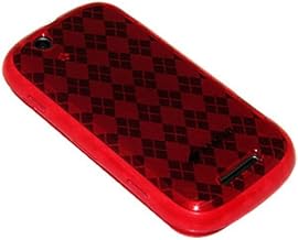 Silicone Skin Jelly Case for Motorola CLIQ MB200/DEXT MB200 - Maroon Red
