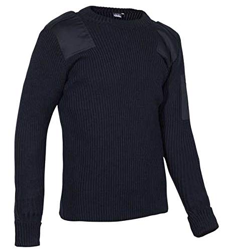 Elbe Team Uniformpullover Rippstrick, Noir, s