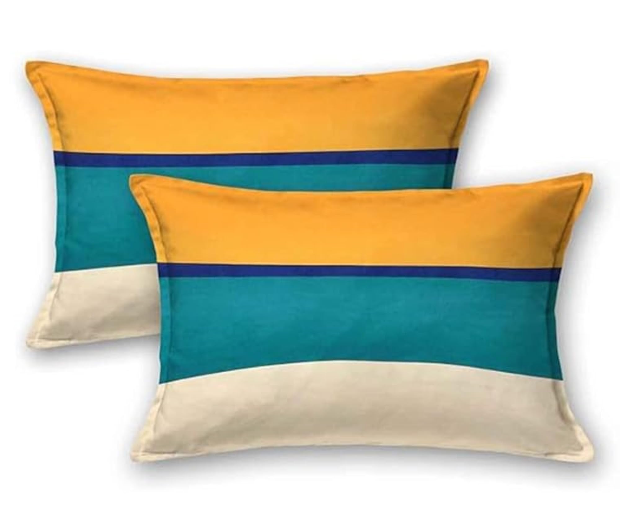 Printed Cotton Blend Pillow Covers Set of 5, Envelope Closure