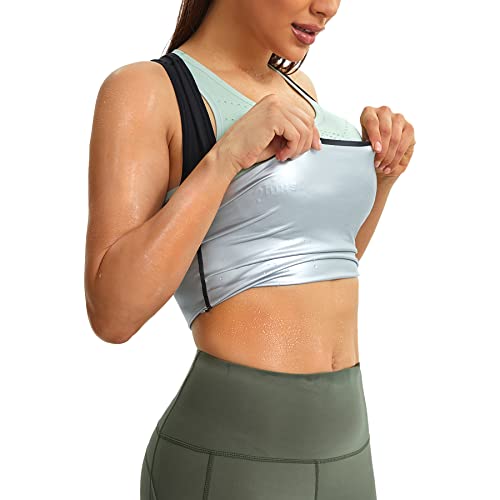 Junlan Sauna Suit For Womens Sweat Workout Tank Tops Heat Trapping Vest Slimming Polymer Sauna Vest For Women #TOP20