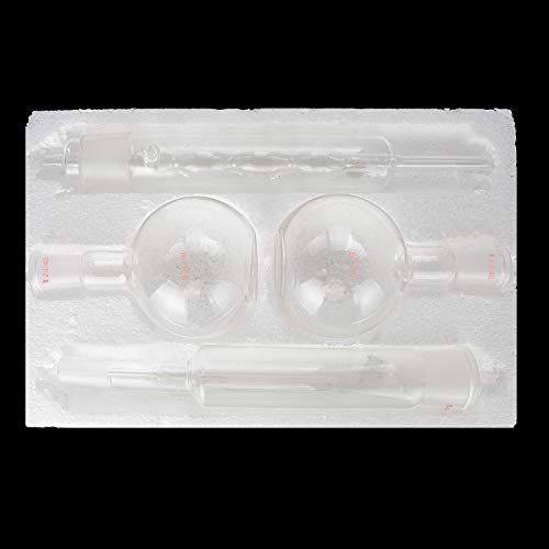 Stonylab 500Ml Soxhlet Type Extraction Apparatus, Borosilicate Glass 45/40 Soxhlet Extractor With Allihn Condenser And 2 500 Ml Flat Bottom Flasks With 24/40 Joint, Complete Unit #TOP5