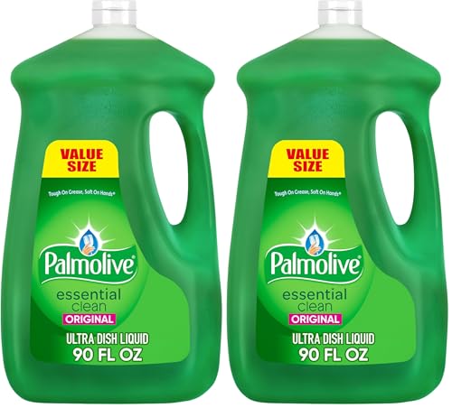 Image of Palmolive Essential Clean Liquid Dish Soap, Original Scent - 90 Fluid Ounce (Pack of 2)