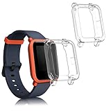 FLEXIBLE Y ELÁSTICA : Hecha de silicona TPU flexible, la carcasa se puede poner y quitar fácilmente de tu reloj inteligente. Las cubiertas de silicona son resistentes y antideslizantes.