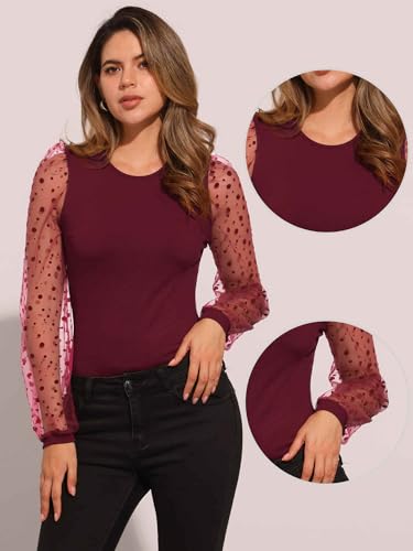 Body de manga larga con diseño de overol ajustado y mangas de malla 2