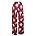Striped Seashells Burgundy Print