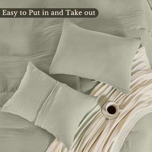 MEISHANG Muslin Duvet Cover Queen Size - 100% Organic Cotton by MEISHANG - Used condition - Image 7