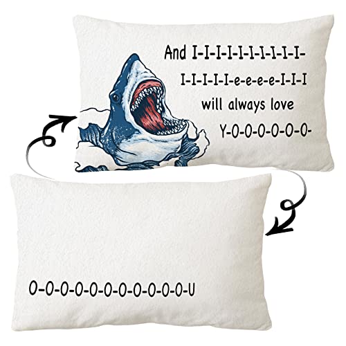 Sidhua Sharks Ocean Animals Themed Pillowcase Decorations for Home, Funny
