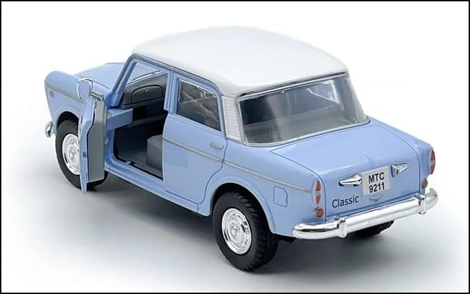 Funkartt Adult,Kid Fiat Queen 70 Padmini Toy Car Size 12Cm (Multicolour) (Sky Blue #04)-image-38