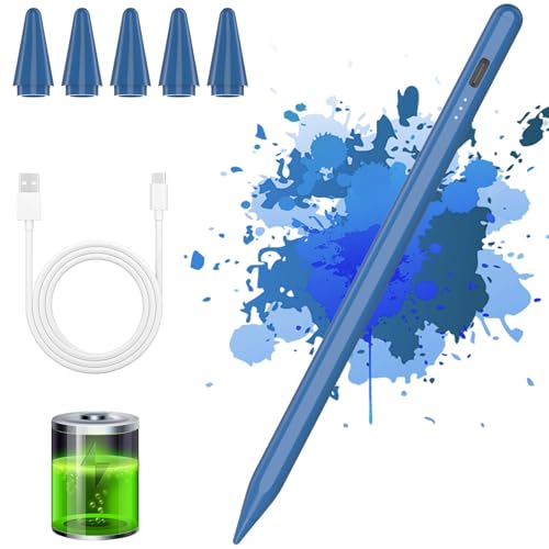 Stylus Pen Tablet Android, KBCASE Penna per Tablet Compatibile Samsung/iPhone/Lenovo/Xiaomi/Huawei/Android Touch Screen, Stylus Pencil with Sensibile all'Inclinazione con 3 Punte