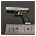 chenchen Fidget Toy Glock 17 Keychain Mini Metal Desert Eagle Glock G17 Keychain Pistol Portable Shell Ejej Ejej Assemblare smontare (Color : Silver Green)