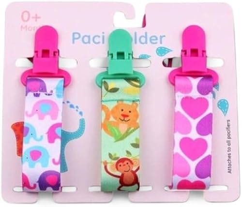 3 Pcs Baby Teether Toys Thickened Pacifier Chain Set - Random Color