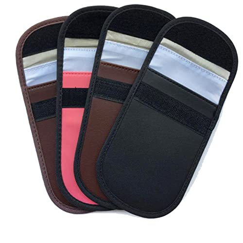 CXSMKP Signalblockiertasche Keyless Case Anti-Diebstahl Faraday Bag RFID Blocker Schutzhülle Auto Diebstahlschutz Anti-Hacking Schutztaschen Schlüsseletui Cover