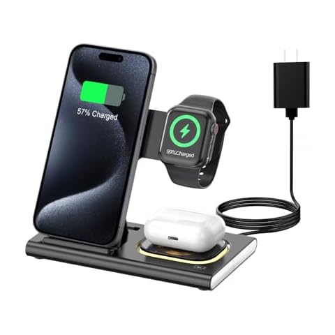 Aresh 3 in 1 Wireless Charging Station Cover
