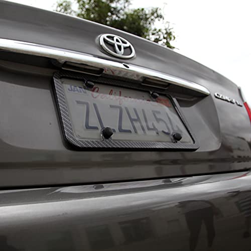 LT Sport 2-Pack License Plate Shield Tag Tinted Smoke Cover USA Size Front Rear Protector - Thumbnail 5