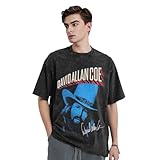 David Music Allan Band Coe Vintage Shirt Man's Basic O-Neck Short Sleeve Shirts X-Large