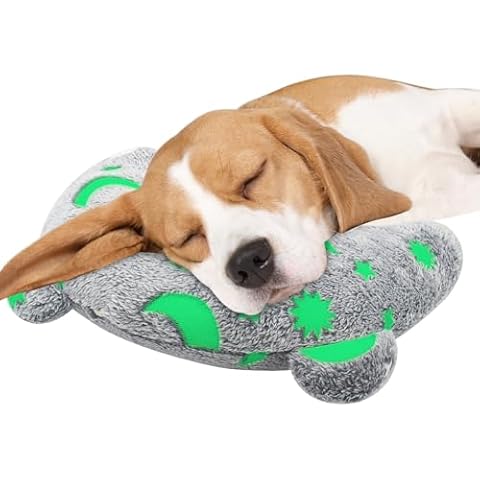 Dog Calming Pillow Dog Pillow, Soft Dog Neck Pillow Glow in The Dark Anxiety Relief U-Shaped Pet Pillow for Dogs Sleep, Pet Calming Toy Dog Bed Pillow for Joint Relief Sleeping Improve Cover