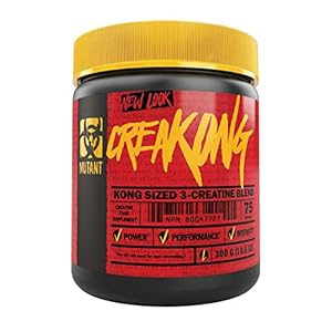 MUTANT CREAKONG, Creatine Supplement and Workout Boost Absorption Accelerator with No Fillers, 300g (0.66 lb)