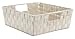 Whitmor 6581-2711 Woven Strap Shelf Tote, Latte