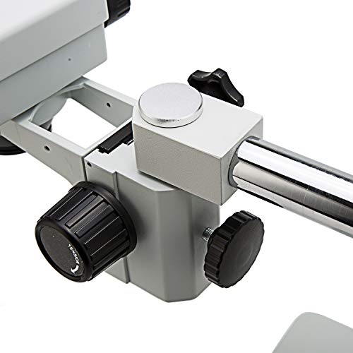 Swift S7 Professional Binocular Stereo Zoom Microscope,Wf10X Eyepieces,3.5X-90X Magnification 0.7X-4.5X Objective,56-Bulb Led Ring Light, Single-Arm Boom Stand,0.5X And 2X Barlow Lens #TOP2