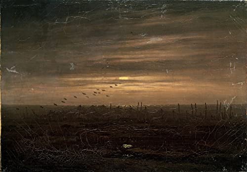 Toile Caspar David Friedrich La pêche de la fin du siècle 60x90cm