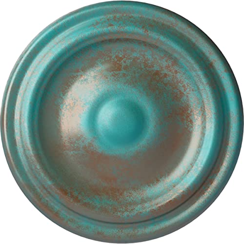 Image of 9 5 /8 inchOD x 1 1 /8 inchP Maria Ceiling Medallion (Fits Canopies up to 1 3 /4 inch), Copper Green Patina