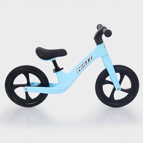 tickit Whizz Balance Bike for Kids, Toddler Bike, Adjustable Seat, Rustproof, Puncture-Proof Tyres, Lightweight, 2-6 Years, Blue