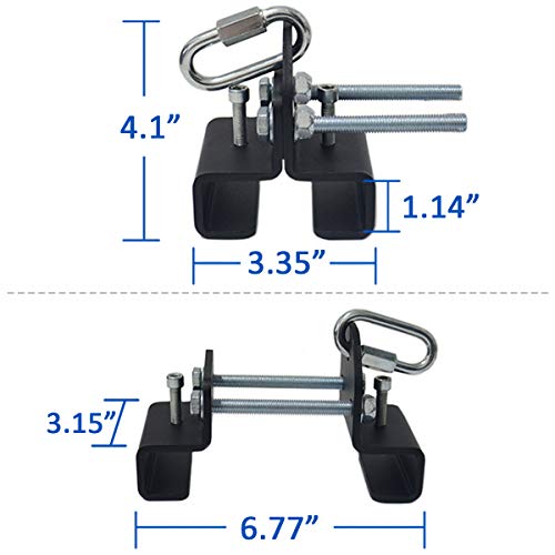 Qualward I-Beam Heavy Bag Hanger, Heavy Duty Steel 3.15” W Beam Clamp Hook, Punching Bag Hanger for Boxing, Muay Thai & MMA Training
