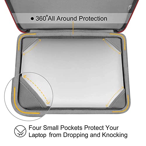 MOSISO Compatible with MacBook Air 13 inch Case M5 M4-M2, Red by MOSISO - Used condition - Image 3