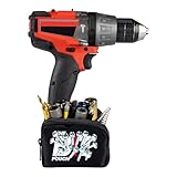 The Bit Pouch (Gen2) - Magnetic Bit Holder for Holding Screws, Bolts, Driver Bits, Drill Bits - Alternative to Magnetic Wristband - Perfect Gadget Gifts for Men, Electrician Tools. (Large)