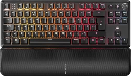 CORSAIR K70 CORE TKL Wireless Gaming Keyboard, Mechanical, MLX Red v2 Switches, Black