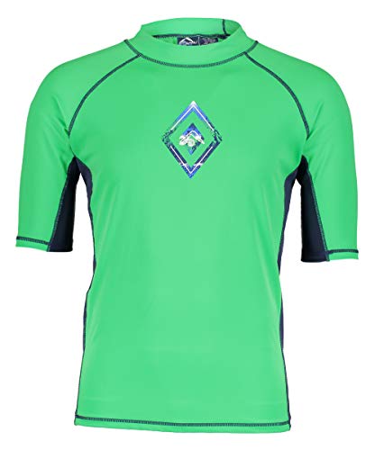 Image of Kanu Surf Men's Fiji UPF 50+ Short Sleeve Sun Protective Rashguard Swim Shirt