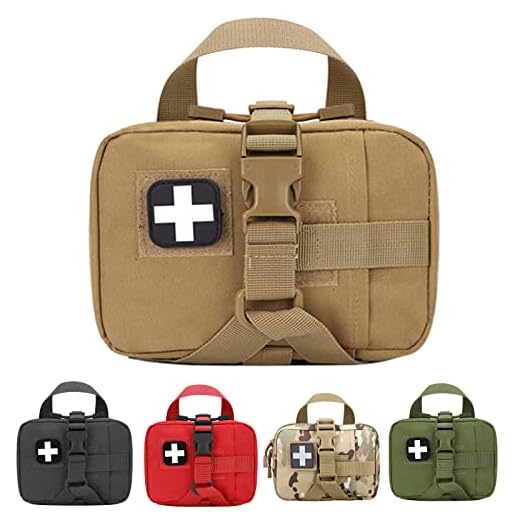 Bolsa Molle Ifak Rip Away, bolsa médica Molle, bolsas táticas de primeiros socorros vazias, cinto de coiote com bolsa vazia para caminhadas, acampamento (TAN)