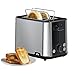 Braun 2-slot Stainless Steel PurShine Toaster, Auto Off, 900 Watts, 8 Browning Settings, 4 Way Protection, Bun Warmer, Intelligent heat control, HT 1510 Black