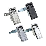 304 Stainless Steel Press and Rotate Flat Lock for Industrial Equipment Cabinet Door Lock 1Pcs(Zinc Alloy Black)