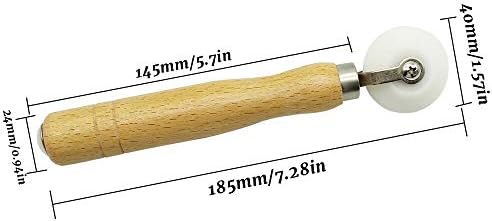 KiKiHong Wallpaper Decorating Roller Natural Wood Corner Wallpaper Seam Roller Home Wall Paper Hand DIY Tool