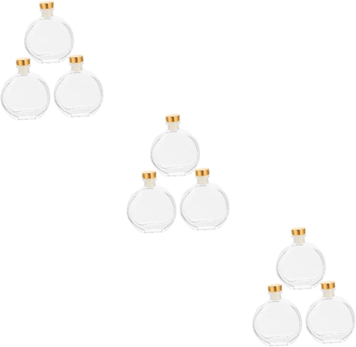 9pcs Essential Oil Diffuser Bottles Fragrance Bottle Glass Scent Diffuser Aromatherapy Decor for Room