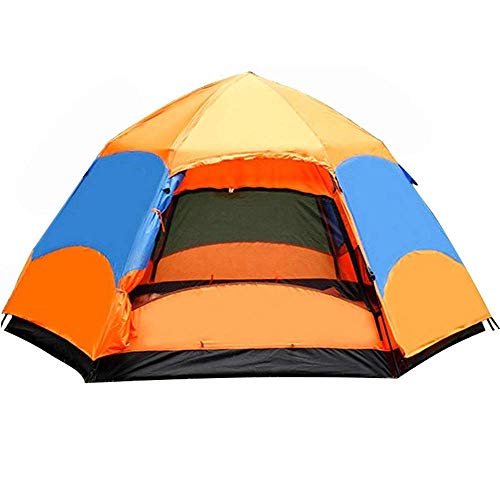 Tente de camping automatique hexagonale pour 3 à 6 personnes - Dimensions 240x240x135cm