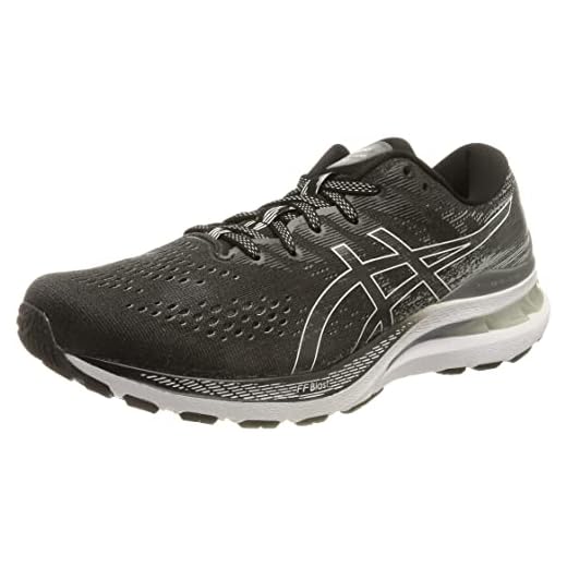 ASICS Gel-Kayano 28, Scarpe da Corsa Uomo, Black/White, 44 EU