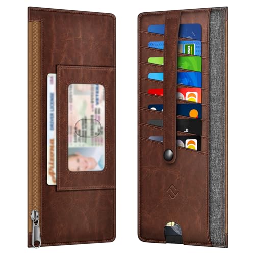 Portefeuille fin pour cartes de crédit RFID Fintie pour monnaie et reçus