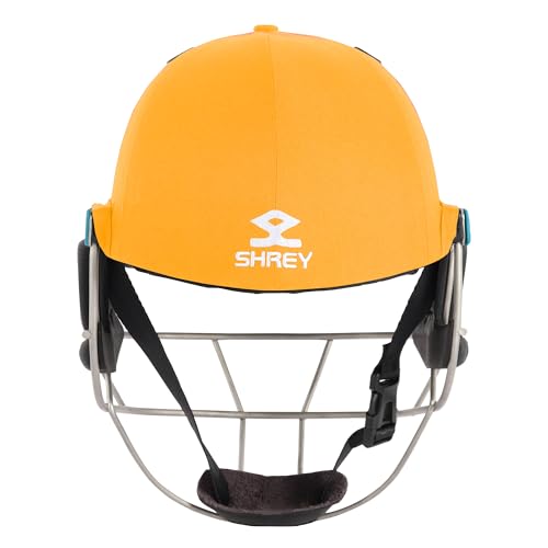 Image of Shrey Master Class Air 2.0 Stainless Steel Batting Cricket Helmet for Men's (Gold, L)