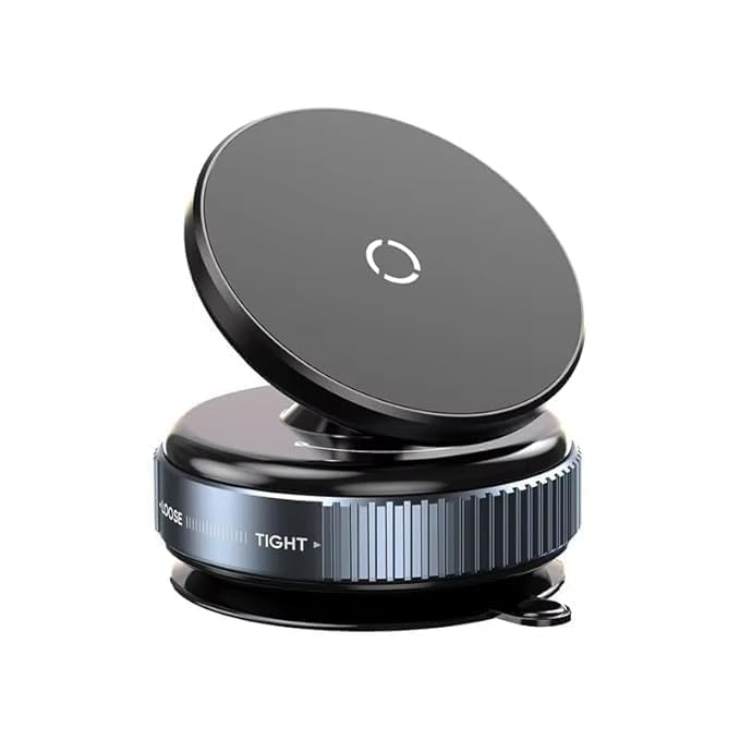 Magnetic Car Phone Mount with 360° Rotation & Strong Magnet | Ultra Strong Magnetic Force, Dashboard Compatible, One-Hand Operation, Adjustable Grip, Universal Phone Holder-image-3