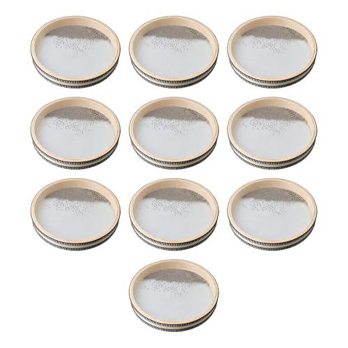 Yibuy 10 Pcs Ocean Sound Wave Bead Hand Drum Musical Instrument for Gathering 9.96x1.57inch (DiaxW)