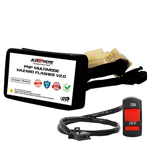 Image of Allextreme EXFCGT1 Highway Indicator Flasher Relay Plug and Play Turn Signal Light Hazard Module with 20 Flashing Patterns Compatible with Royal Enfield Continental GT- 650