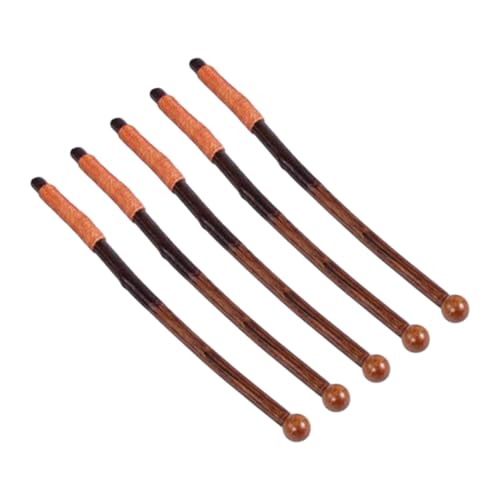 CONGARTENO 20cm Wooden Stirrer Spoon for Coffee Tea Honey Long Handle Mixing Stick Branch Shape 5 Pack