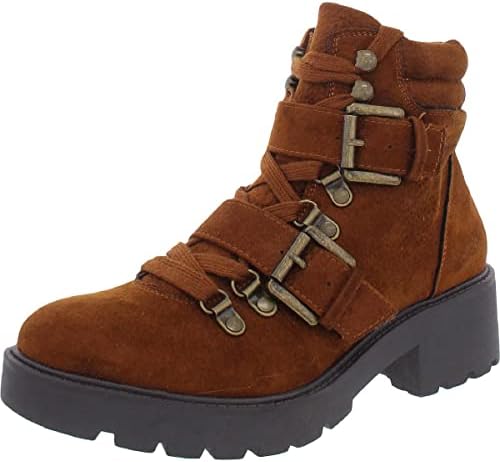 WHITE MOUNTAIN Shoes Women's Day Time Lace-up Boot, Tobacco/Fabric, 7 M | Image 1