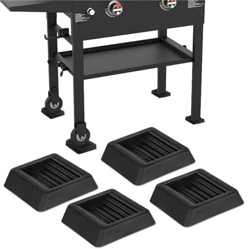 Caster Cups 16pcs Griddle Shim Rubber Grill Tools Shims Kit for Flat Top Griddles BBQ Accessories Outdoor Electric for Most for Chairs