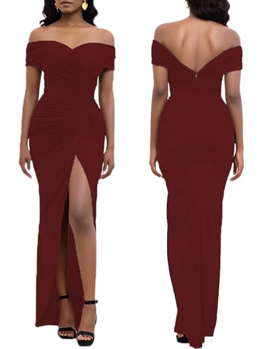 Image of LightlyKiss Women's Bodycon Wedding Guest Dress Formal Cocktail Party Evening Gown